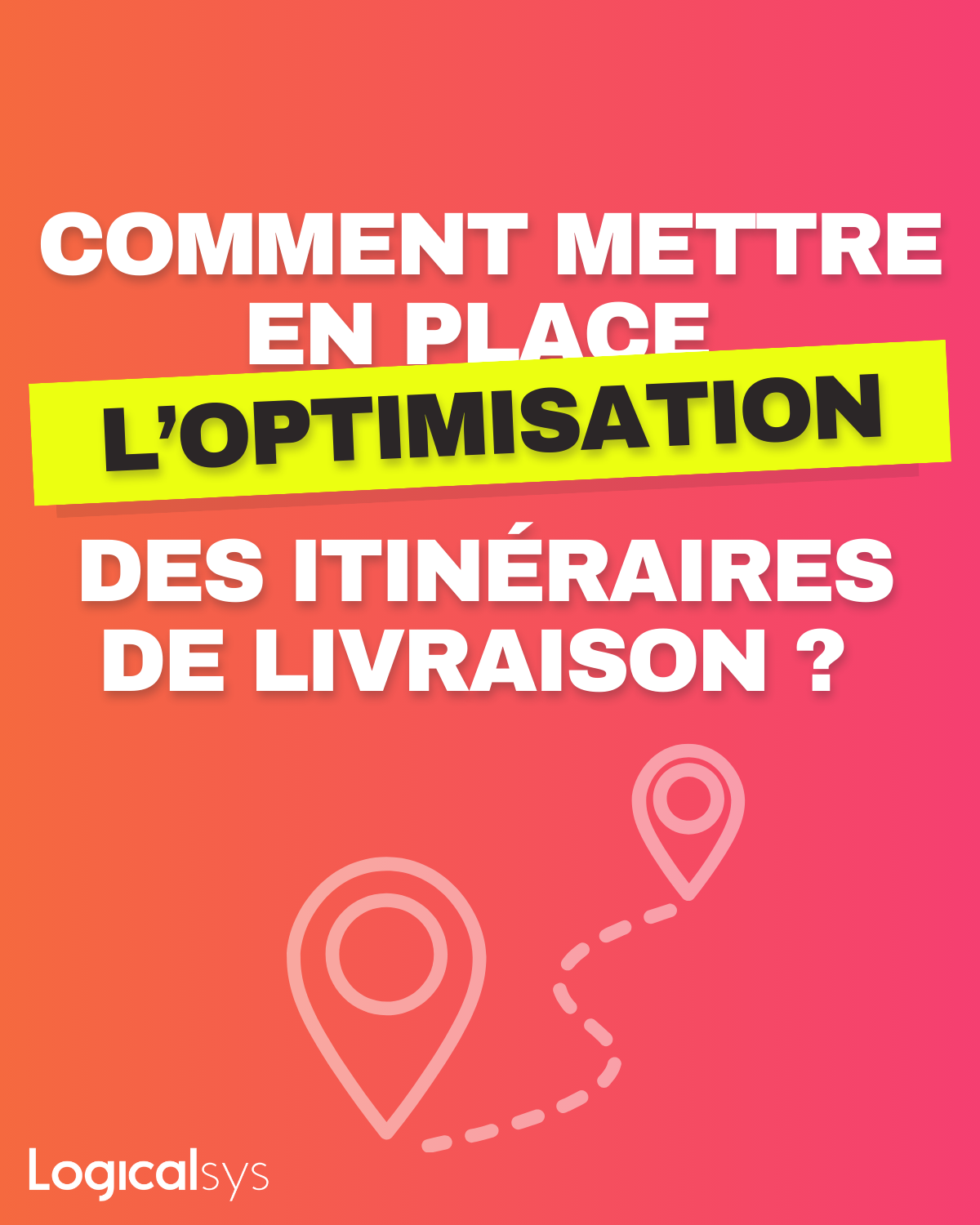 optimisation des itinéraires de livraison