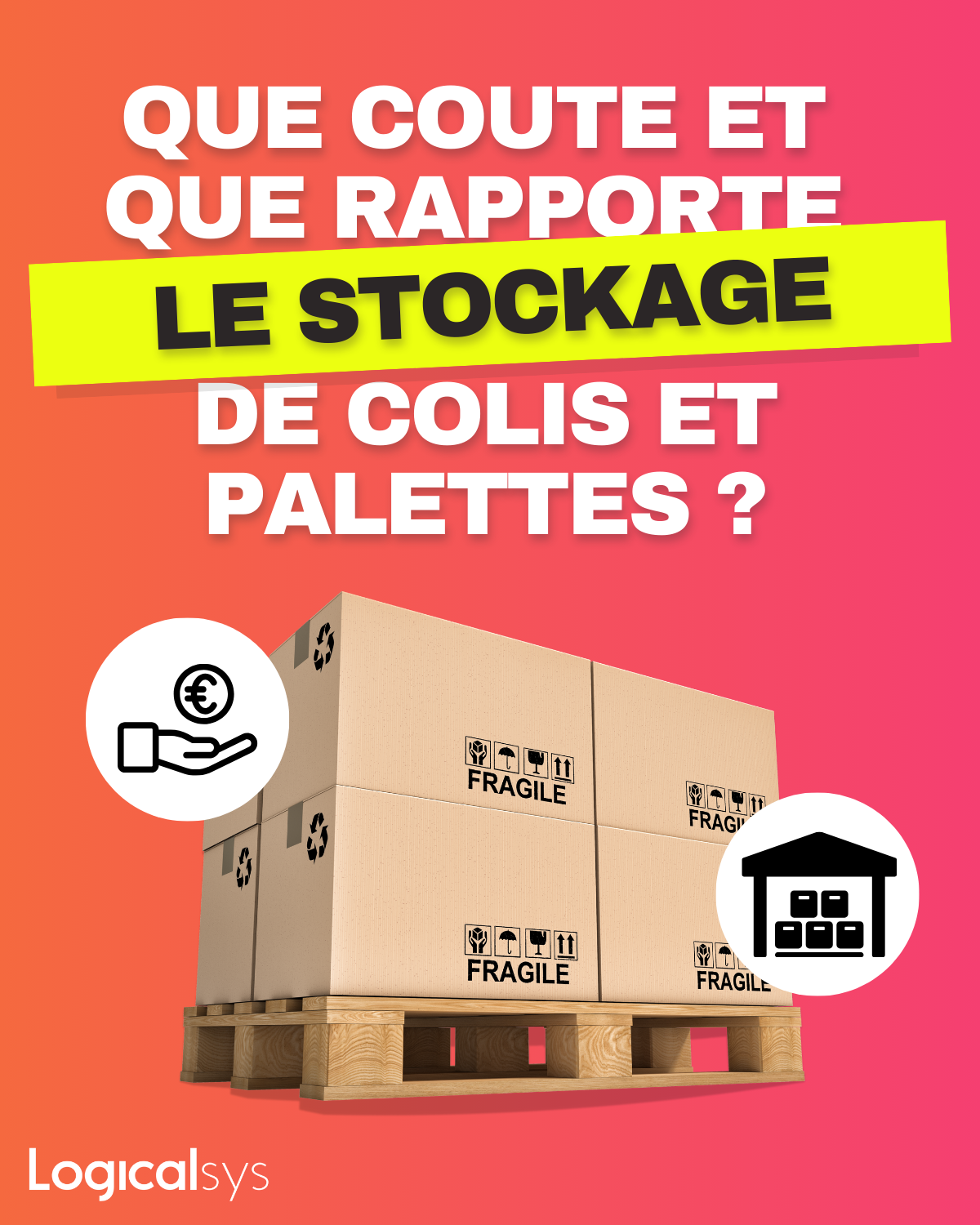 que coute le stockage de palette